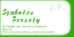 szabolcs persely business card